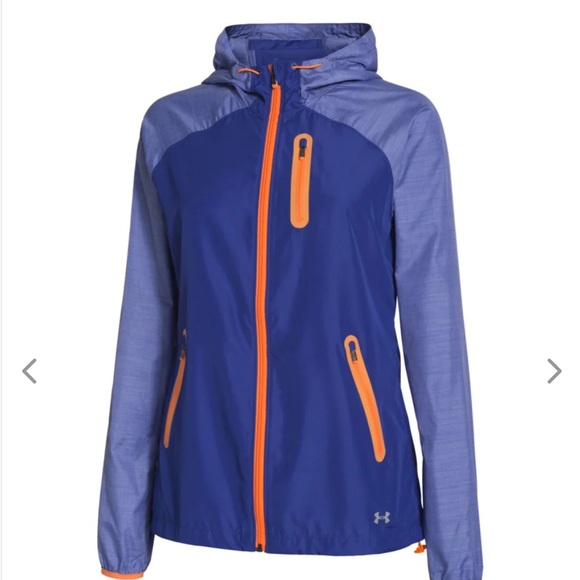 Under Armour Women's Siberian Iris Blue UA Qualifier Woven Jacket - Picture 1 of 7
